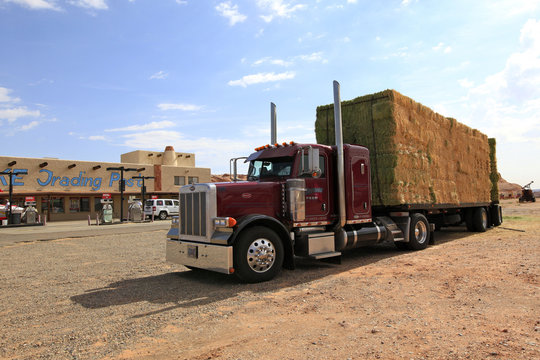 camion transport de foin, Arizona