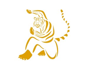 Tiger Man silhouette