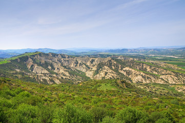 Panoramic view of Tursi. Basilicata. Italy.