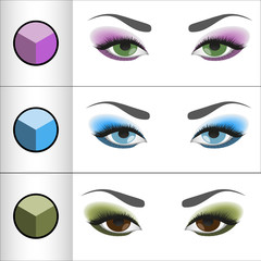 Shadows Pallettes for different eye colors