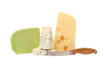 Various types of cheese composition.