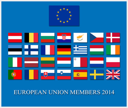 european union member countries flags