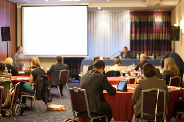 team work at conference workshop