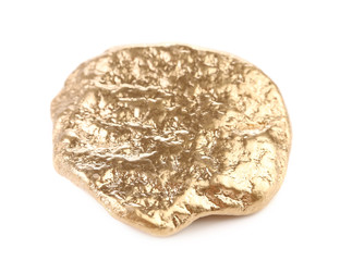Close up of gold nugget.