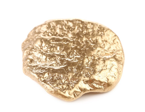 Close Up Of Gold Nugget.