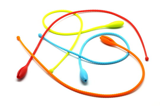 Multi colored silicone hot cooking bands