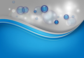 vector background with transparent bubbles