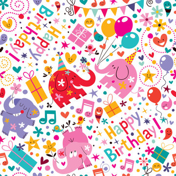 Happy Birthday pattern