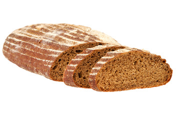 Preview bread loaf on white background