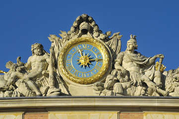 Clock of the castle of Versailles