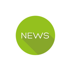 News flat icon button