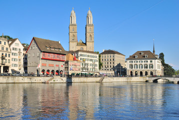 Zurich. Old Town embankment