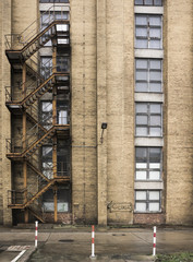 Industrial building with stairwell