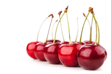Fresh red cherry