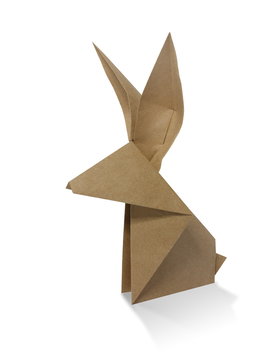 Origami Rabbit From Recycled Paper