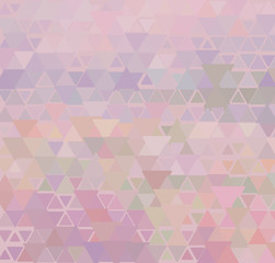Delicate pink triangle background