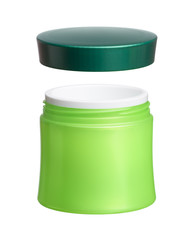 cosmetic jar on a white background