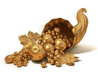 Golden horn of plenty