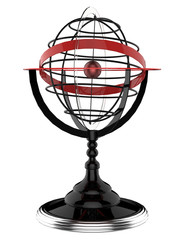 globe isolated on white