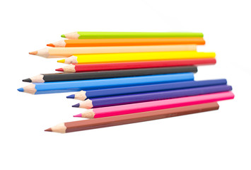 Colored pencil isolated on white