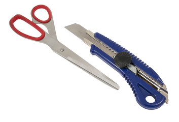 scissors and box cutter