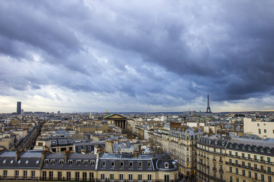 paris during a storm