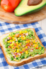 Sandwich with avocado