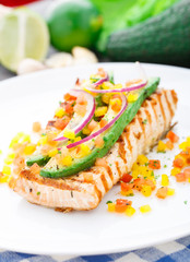 Avocado lime salmon
