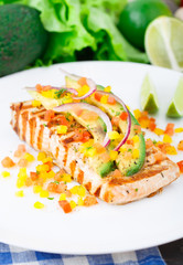 Avocado lime salmon