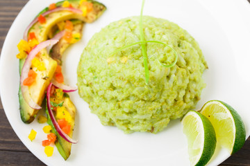 Creamy avocado rice