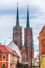 Obraz premium Wroclaw old city panorama