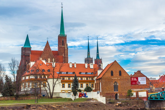 Wroclaw old city panorama