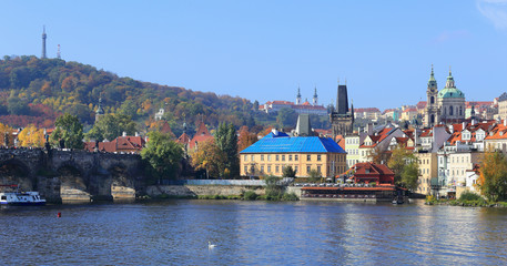 Autumn Prague St. Nicholas' Cathedral, Czech Republic