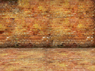 Steinmauer mit Steinboden