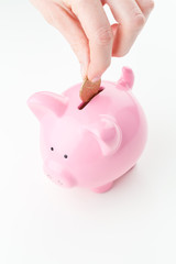 Saving Money in a Piggy Bank