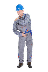 Male Worker Suffering From Shoulder Pain