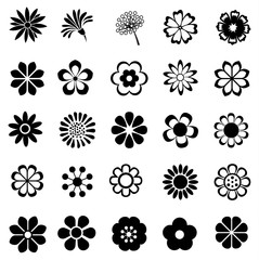 Obraz premium flower vector set