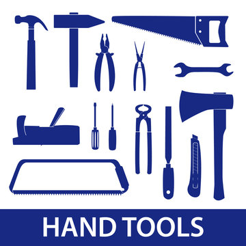 hand tools icon set eps10