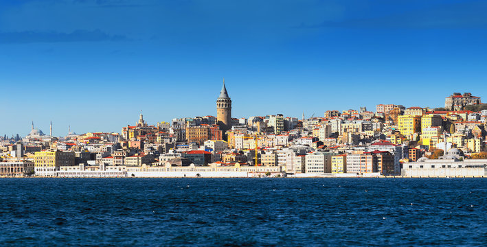 Galata tower in the Karakoy district