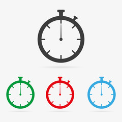 Vector stopwatch icons