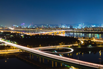 Fototapeta na wymiar Seul miasto noc