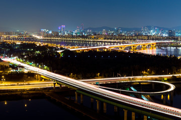Fototapeta na wymiar Seul autostrady