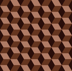 vector abstract chocolate mosaic seamless pattern