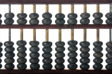 Old wooden abacus