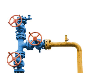 Gas valve tree.