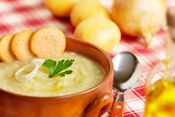 fresh potato soup