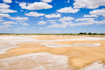 Salt desert near lake Eyre South (Australia)
