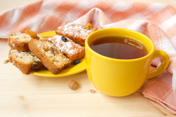 tea and biscuits for breakfast