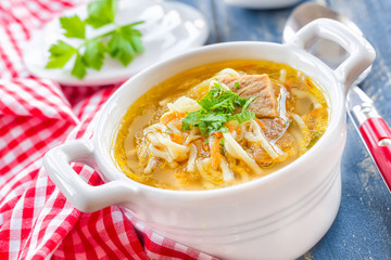 Soup with pasta