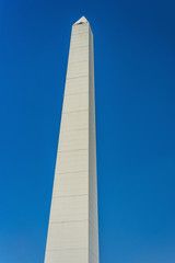 The Obelisk (El Obelisco) in Buenos Aires.